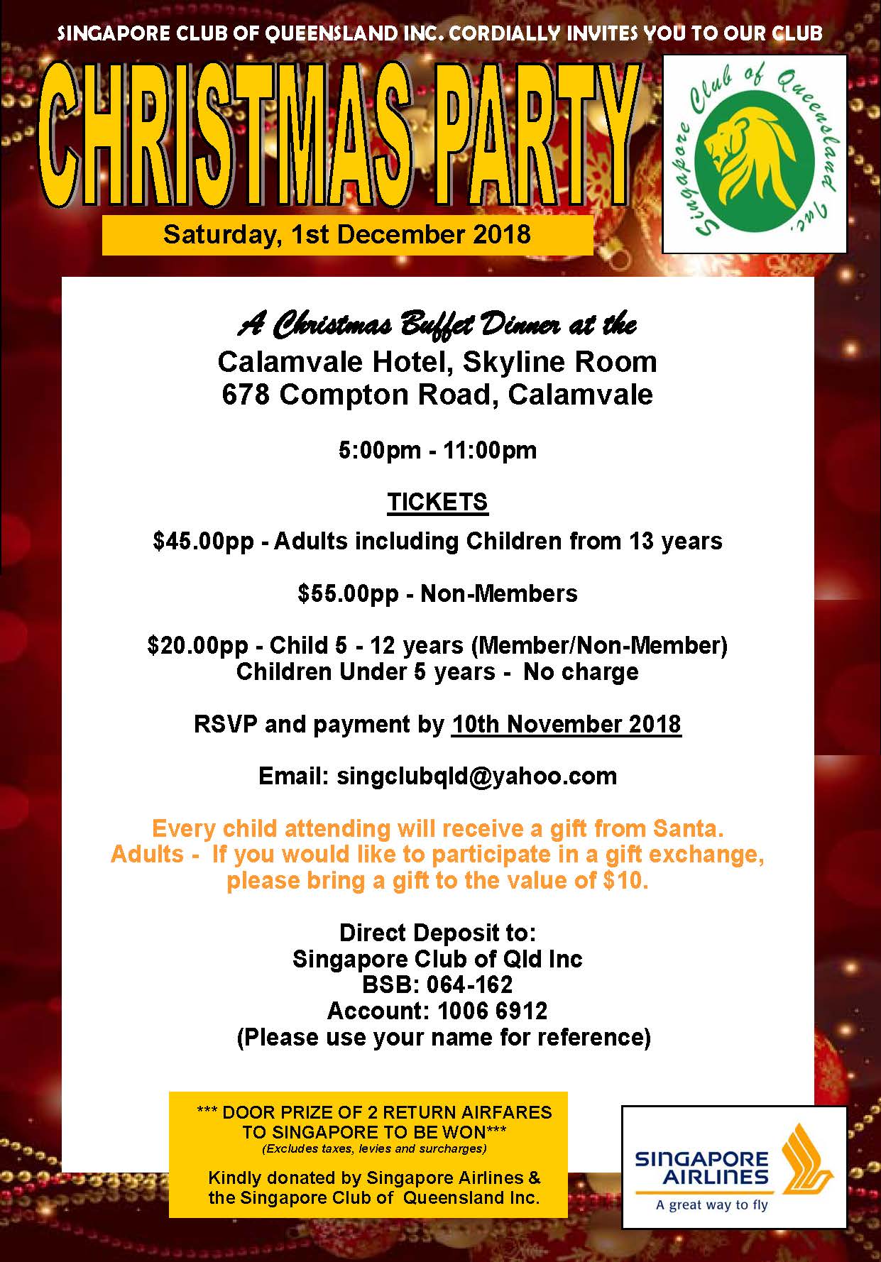 Christmas Party Flyer 2018